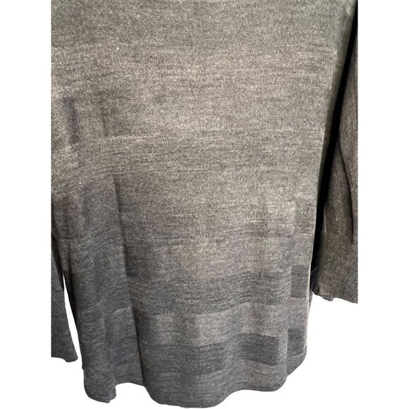 NWT Design History Women's Charcoal Sweater XXL Acrylic Round Neck 3/4 Sleeve - Picture 9 of 12